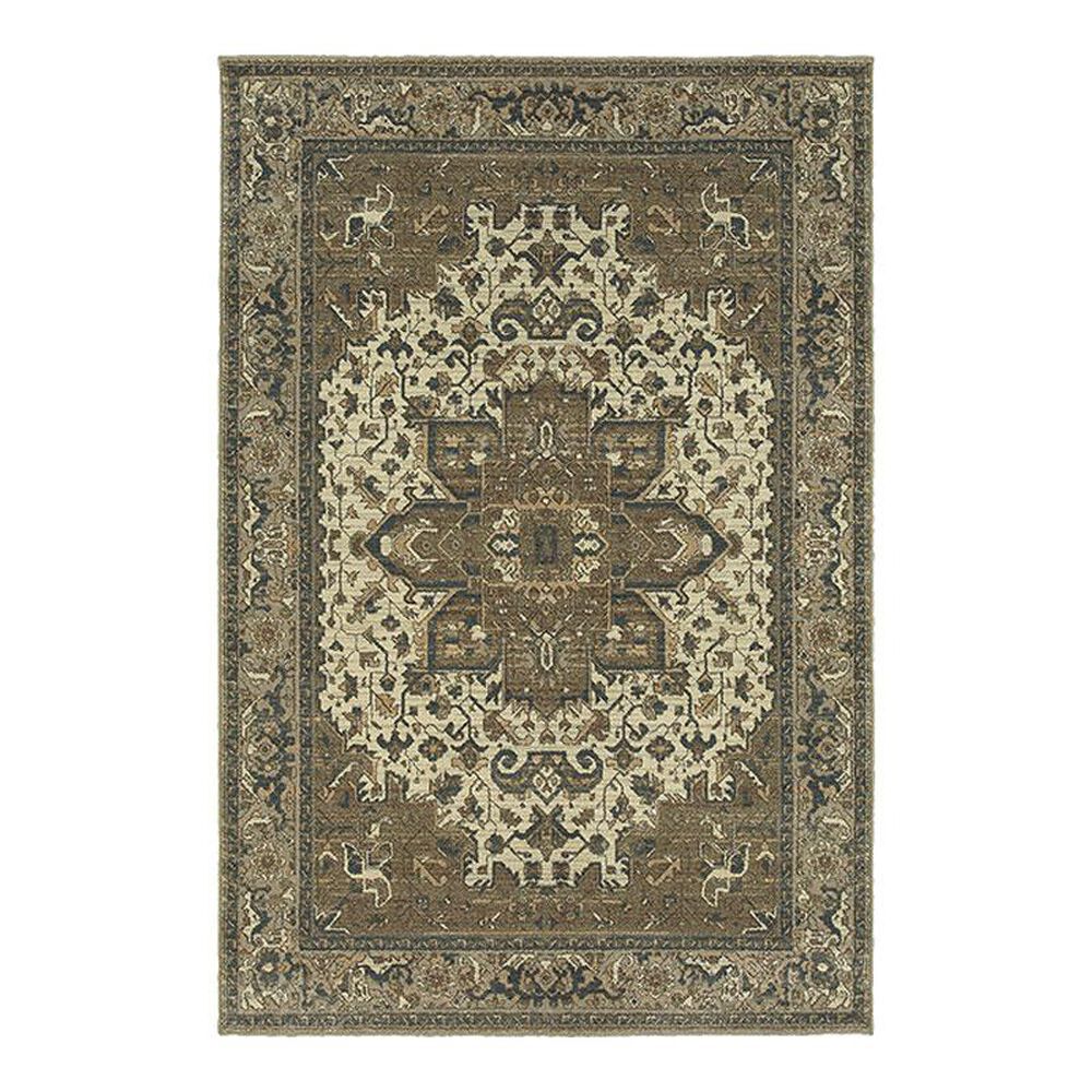 Oriental Weavers Pasha 5991D 6'7" x 9'6" Ivory Area Rug, , large