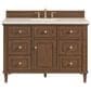 James Martin Vanities Lorelai 48" Single Vanity Mid-Century Walnut with 3 cm Lime Delight Quartz Top, , large