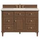 James Martin Vanities Lorelai 48" Single Vanity Mid-Century Walnut with 3 cm Lime Delight Quartz Top, , large