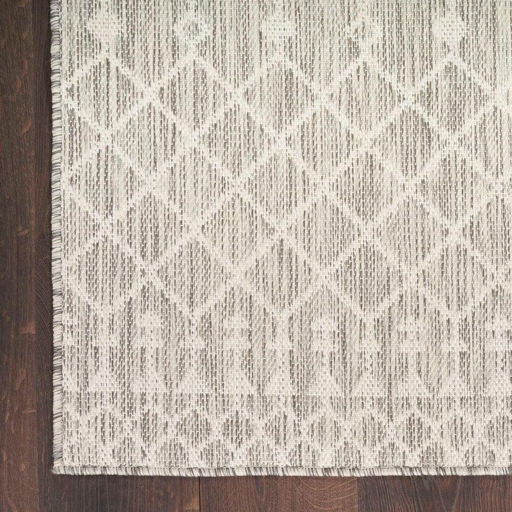Nourison Positano Southwestern Light Grey 8&#39; x 10&#39; Indoor/Outdoor Area Rug, , large
