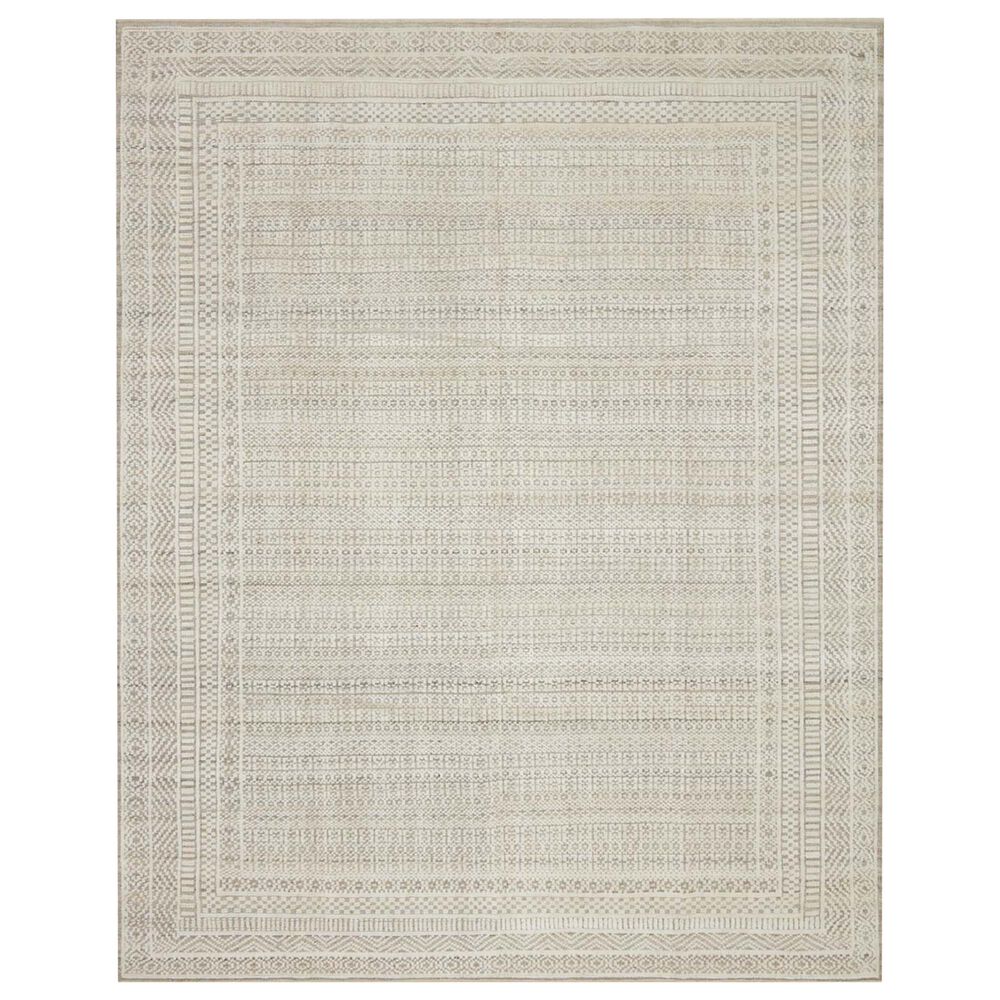Loloi Nola NOL-02 7"9" x 9"9" Natural and Ivory Area Rug, , large