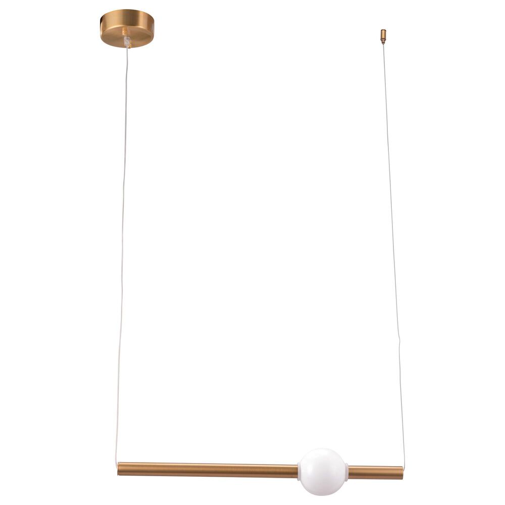 Zuo Modern Adeo Ceiling Lamp in Brass, , large
