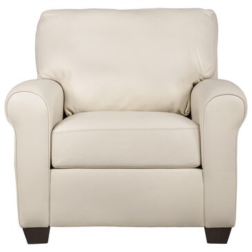 American Leather Savoy Leather Chair in Bison White, , large