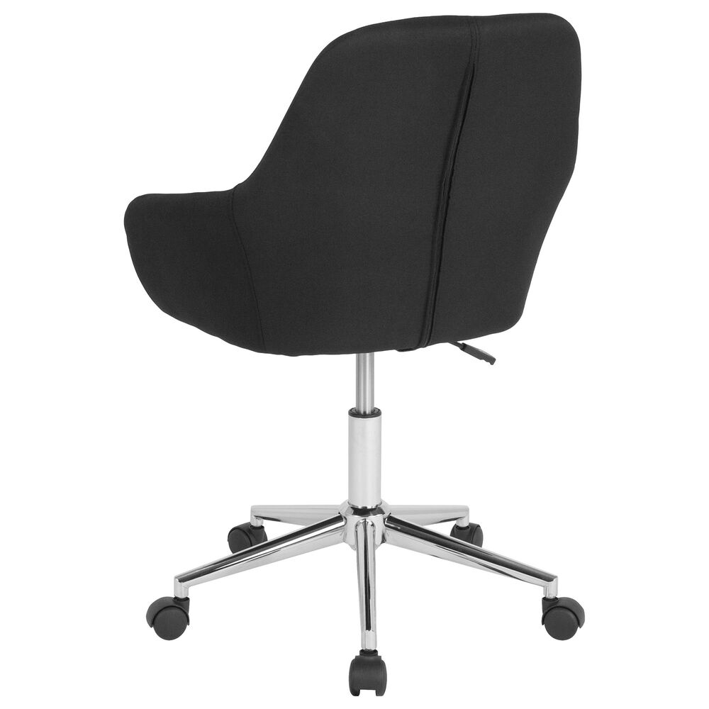 Flash Furniture Cortana Home/Office Chair in Black Fabric, , large