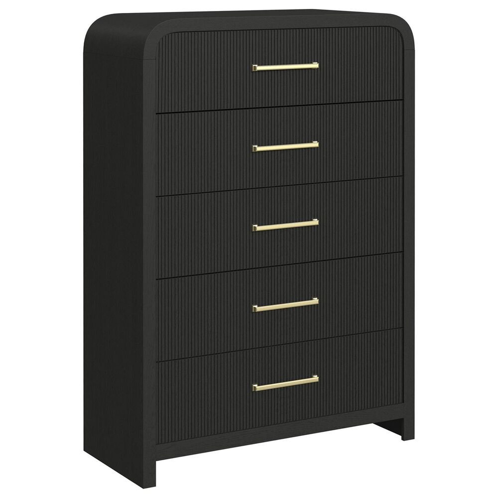 Mayberry Hill Ridgemont 5-Piece Twin Storage Bedroom Set in Black, , large