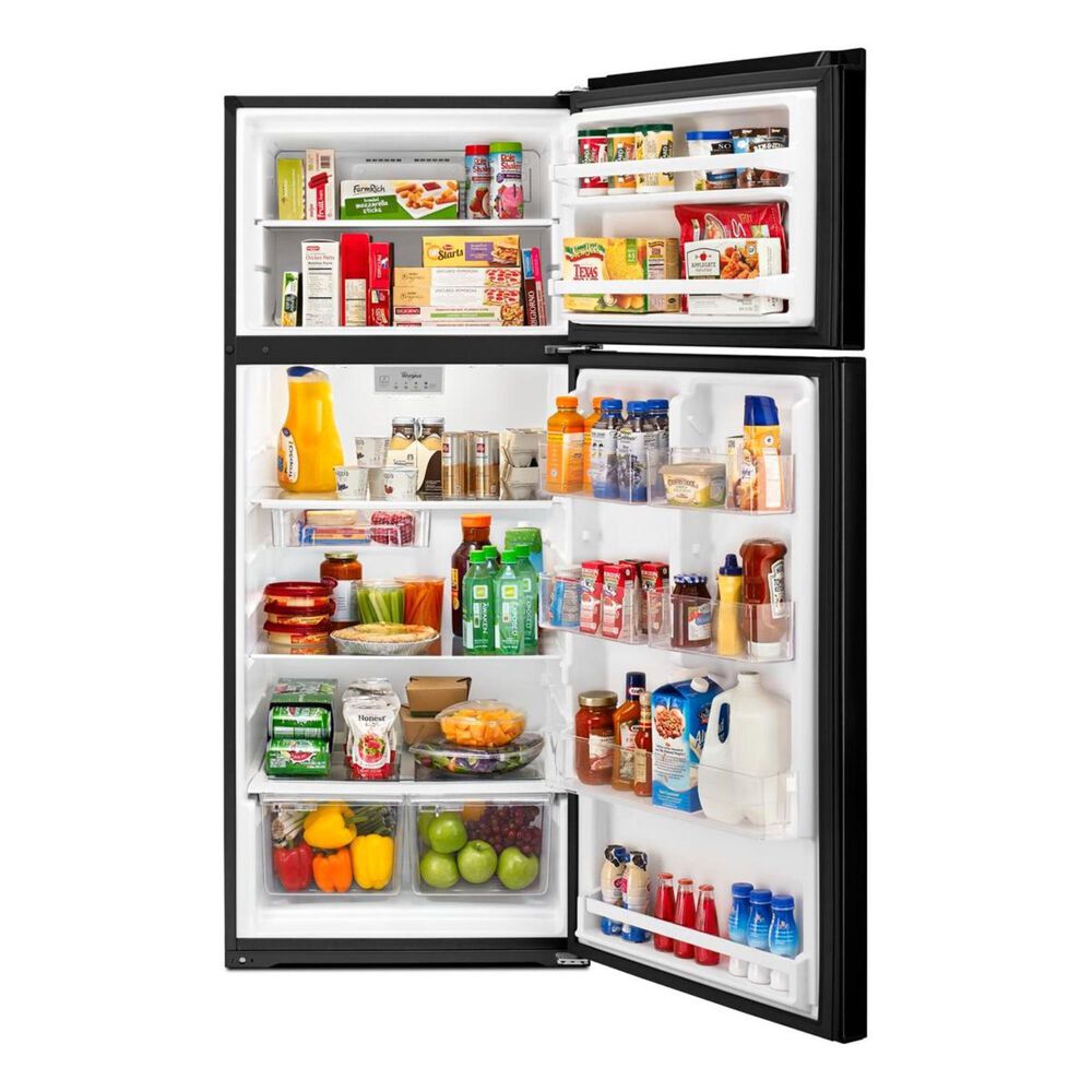 Whirlpool 18 Cu. Ft. 28-inch Wide Refrigerator Compatible With The EZ Connect Icemaker Kit in Black, , large