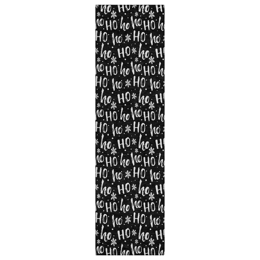 Dalyn Rug Company Wonderland WN22 2"3" x 7"6" Black Indoor/Outdoor Runner, , large