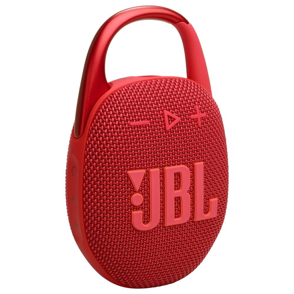 JBL Clip 5 Portable Waterproof Bluetooth Speaker in Red, , large