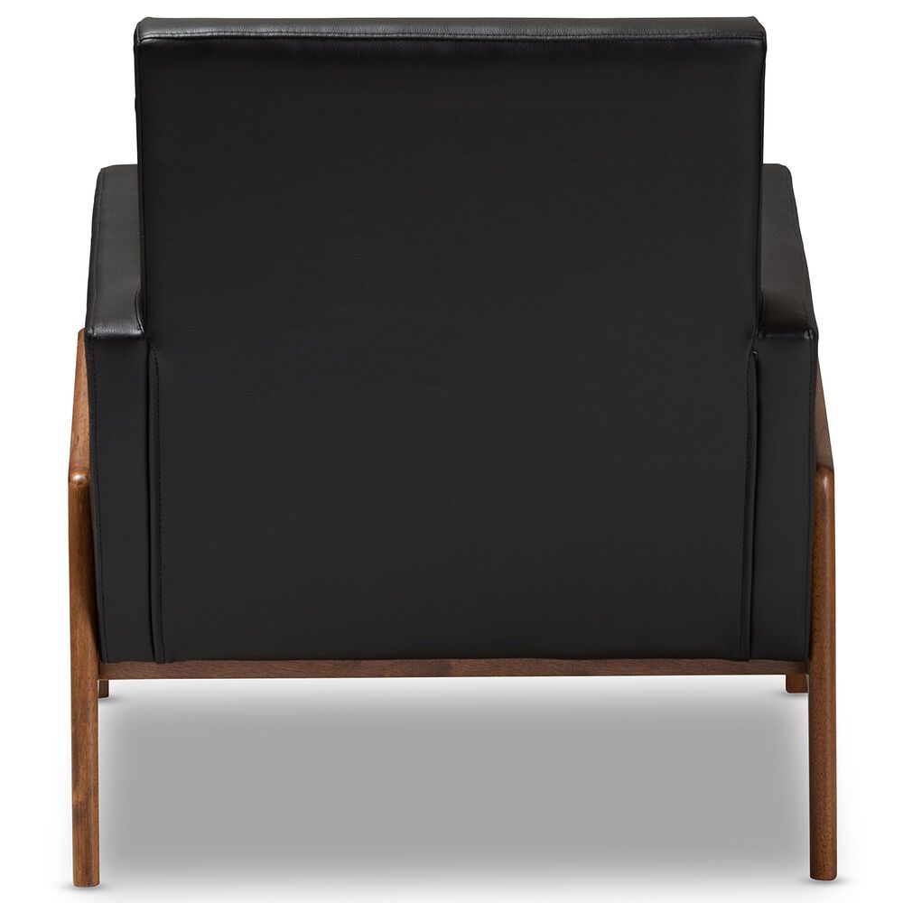 Baxton Studio Perris Lounge Chair in Black, , large