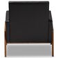 Baxton Studio Perris Lounge Chair in Black, , large