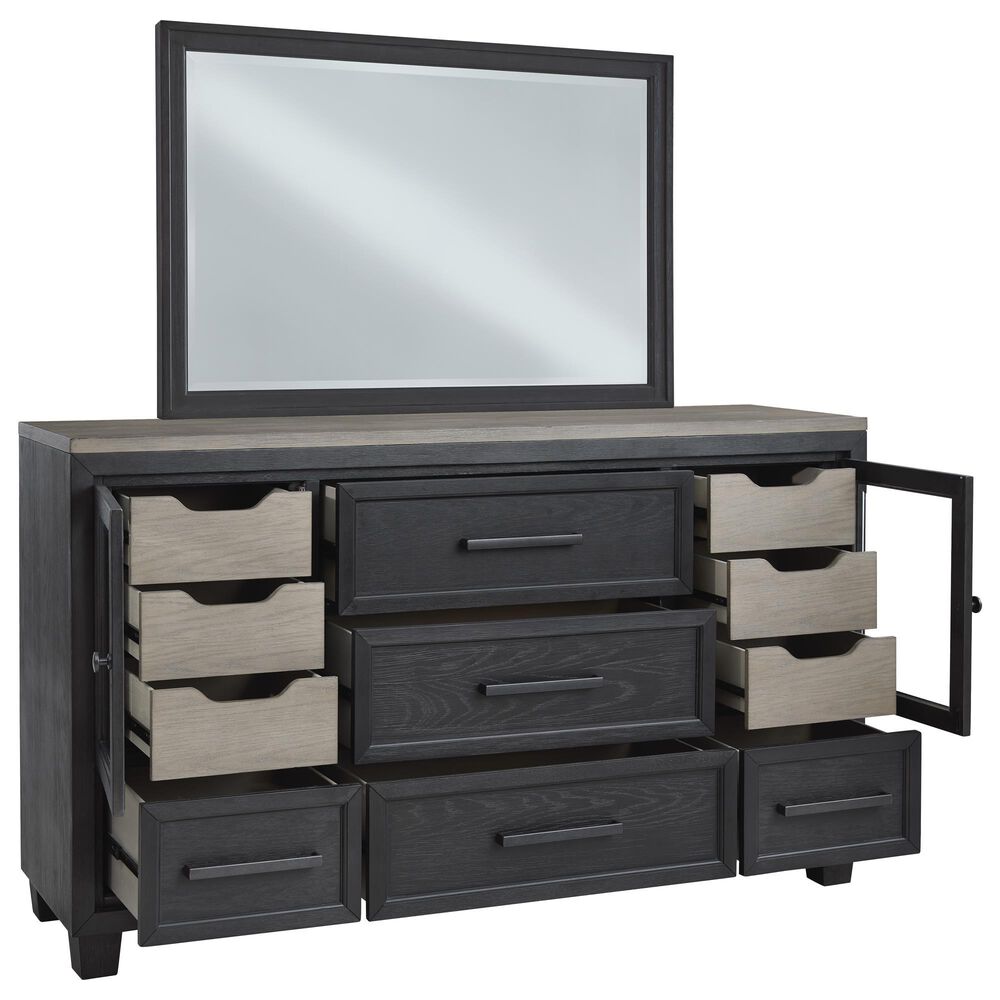 Millenium Foyland 5-Piece Queen Bedroom Set in Black and Brown, , large