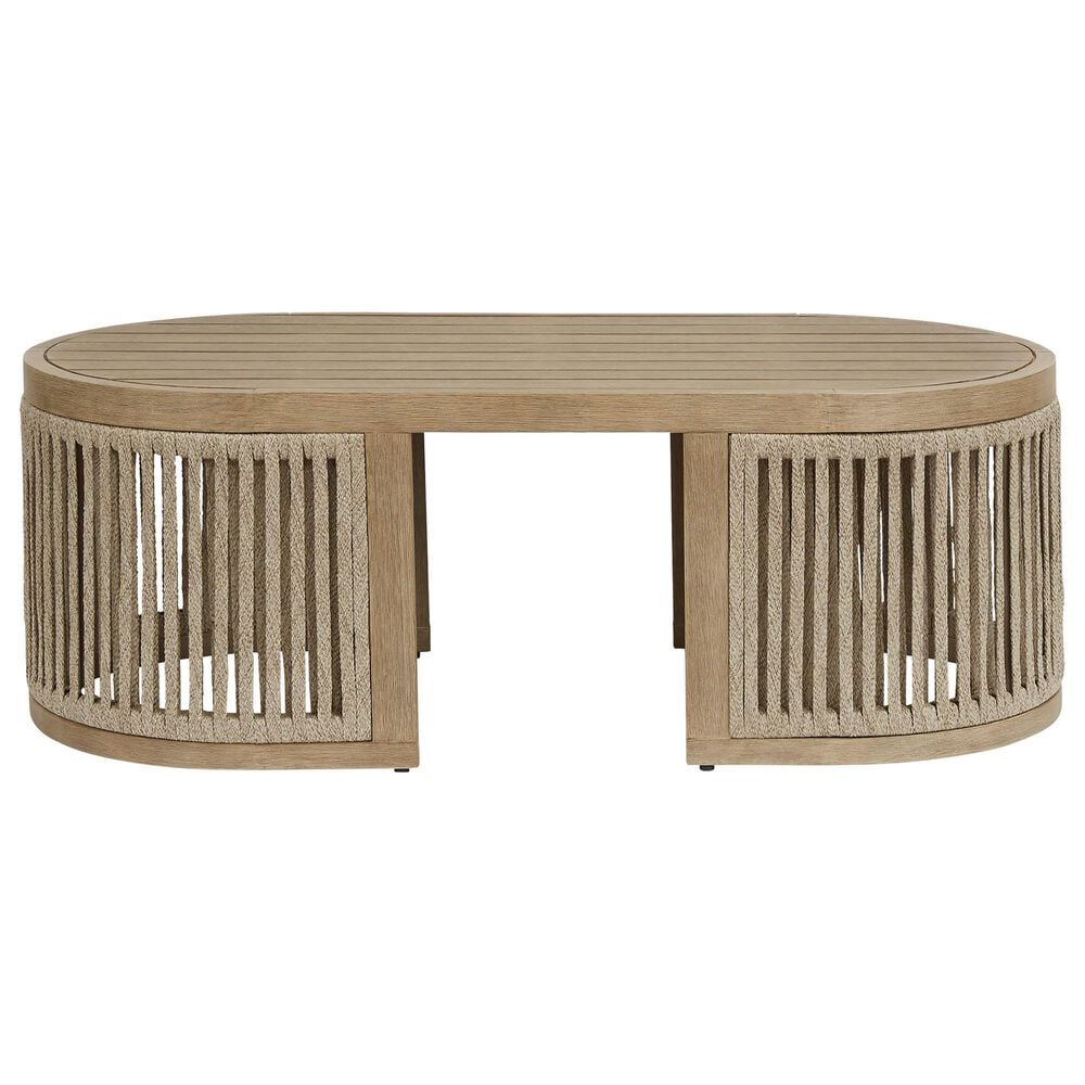 Ashley Serena Shores Patio Coffee Table in Beige, , large