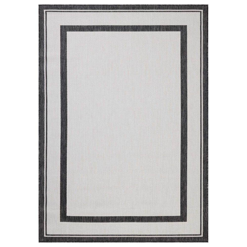 Loloi Easton Onyx and Ivory 2"3" x 3"9" Indoor/Outdoor Area Rug, , large