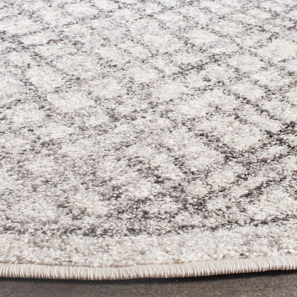 Safavieh Adirondack ADR103B-4R 4&#39; x 4&#39;  Silver/Ivory Round Rug, , large