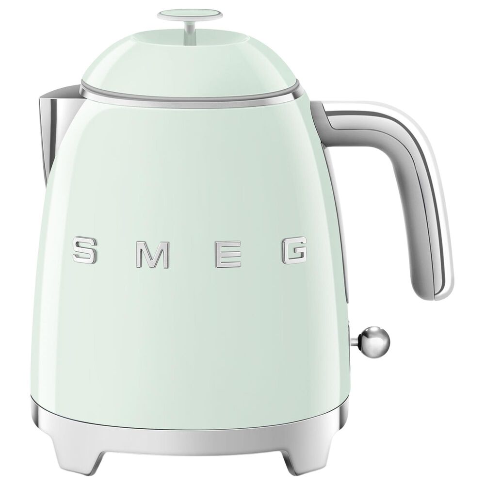 SMEG 3-Cup Stainless Steel Retro Style Mini Electric Kettle in Pastel Green, , large