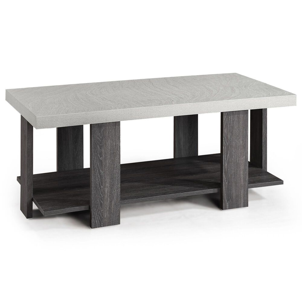 Crown Mark Boris 3-Piece Cocktail Table Set in Gray, , large