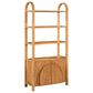 Slatehouse Arlo 4-Shelf Bookcase in Stained Light Brown, , large