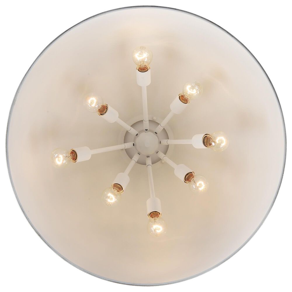 Golden Lighting Alison 8-Light Pendant with Teal Shade in Vintage Gold, , large