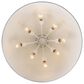Golden Lighting Alison 8-Light Pendant with Teal Shade in Vintage Gold, , large