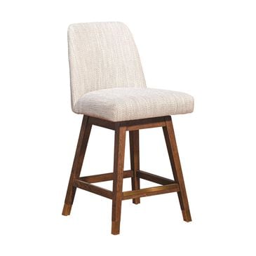 Blue River Amelia 180 Degree Swivel Counter Stool in Beige, , large