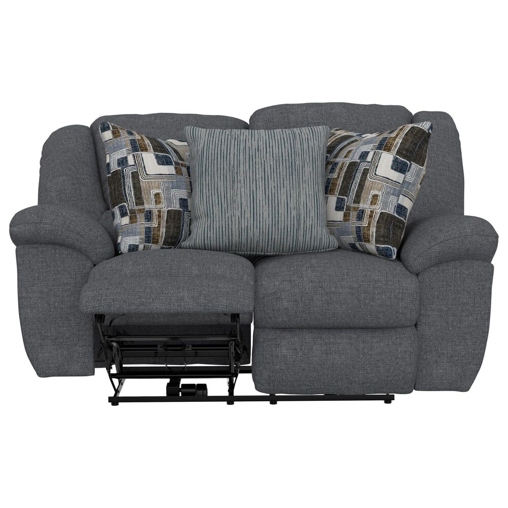 Catnapper Trifecta Power Reclining Rocking Loveseat in Smoke, , large