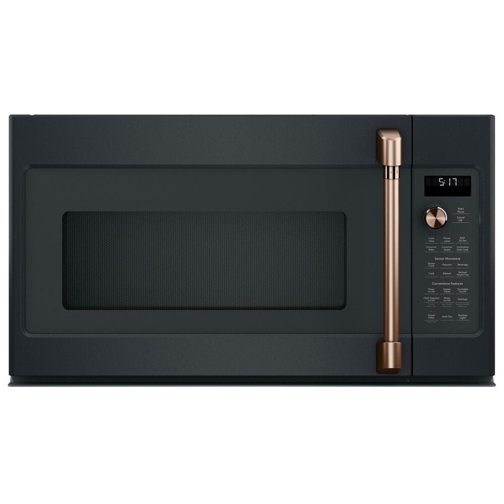 Cafe Handle and Knob Kit for Microwave Oven in Brushed Copper, , large