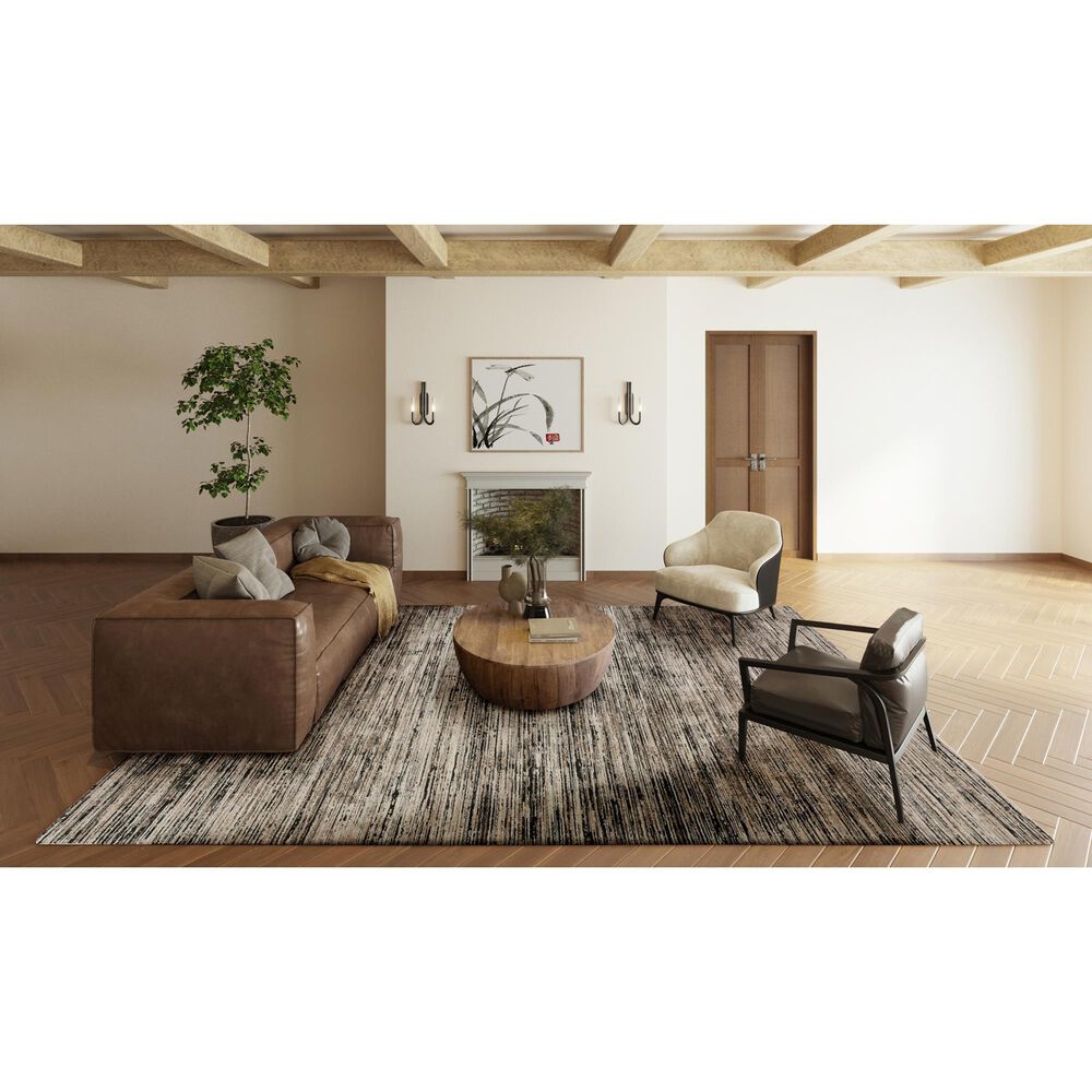 Dalyn Rug Company Denizi Striped 7&#39;10&quot; x 10&#39; Midnight Area Rug, , large