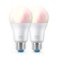 Wiz A19 Smart Bulb (2-Pack) Color/White, , large