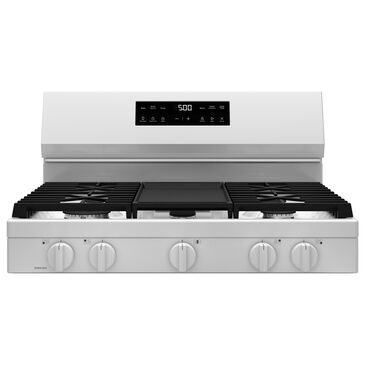 GE Appliances 30" Freestanding Gas Range with 5 Burners in White, , large