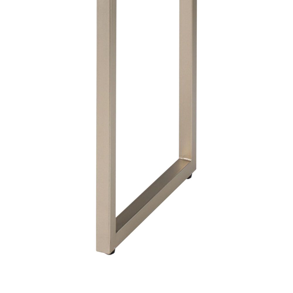 Splendor Living Kain Console Table in Grey and Brushed Champagne, , large