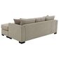 Coaster Storey 2-Piece Stationary Reversible Sleeper Sectional in Camel, , large