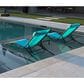HOMLUX 3-Piece Oversized Patio Chaise Lounge Set in Turquoise Blue, , large