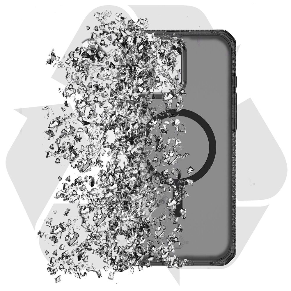 ITSkins Hybrid R Vapor MagSafe Case with Stand for Apple iPhone 16 Pro in Smoke, , large