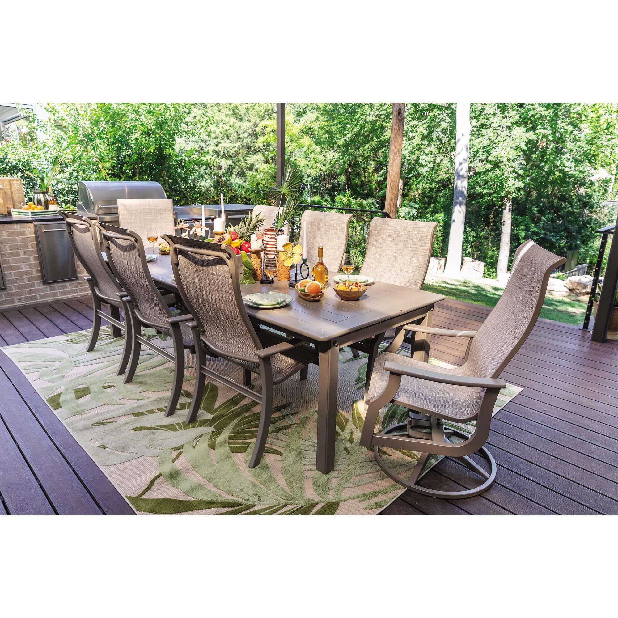 Telescope Rectangular Extension Dining Table in Storm