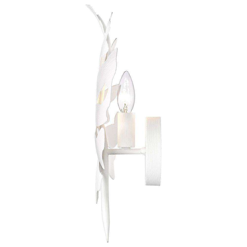 Golden Lighting Aruba 1-Light Wall Sconce in Textured White, , large