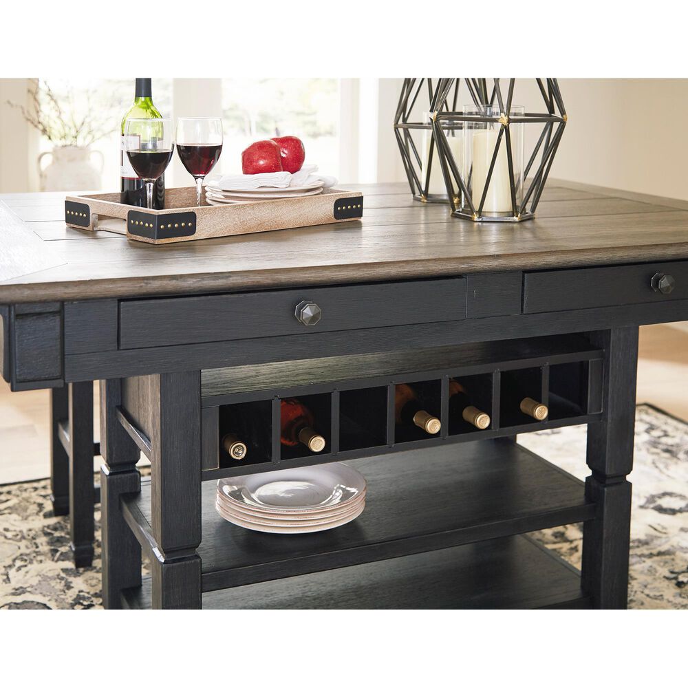 Ashley Tyler Creek Counter Height Table in Textured Black, , large