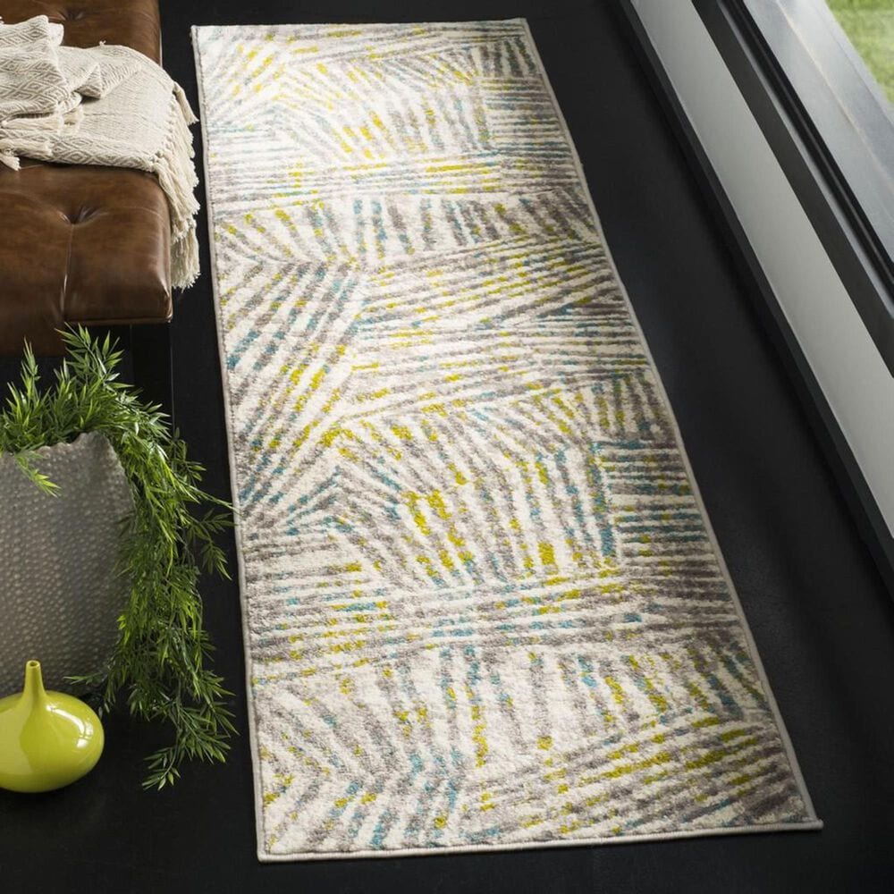 Safavieh Skyler SKY191G 2&#39; x 8&#39; Gray and Green Runner, , large