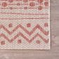 L&R Resources Sun Shower 8" x 10" Beige and Red Indoor/Outdoor Area Rug, , large