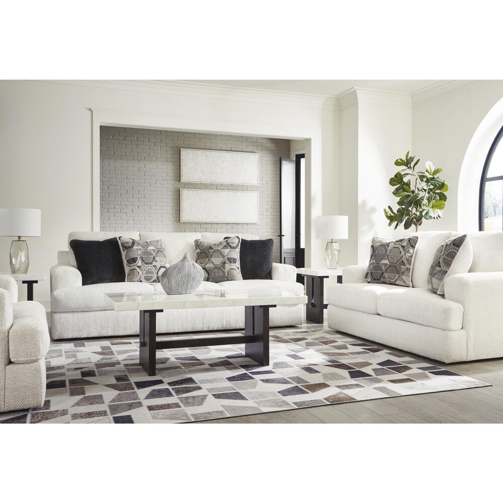 Ashley Karinne Stationary Sofa in Linen, , large