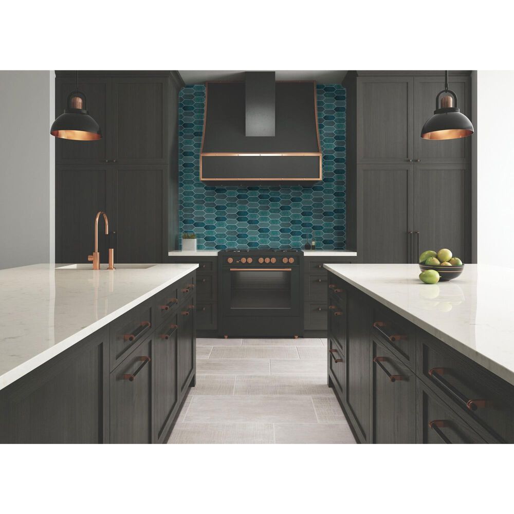 Dal-Tile Miramo Horizon 2&quot; x 5&quot; Picket Undulated on 12.25&quot; x 11.125&quot; Ceramic Mosaic Sheet, , large