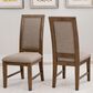 Linon Home Decor Callahan Side Chair in Walnut (Set of 2), , large