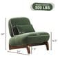 Morden Fort Cloud Boucle Armless Chair in Green (Set of 2), , large