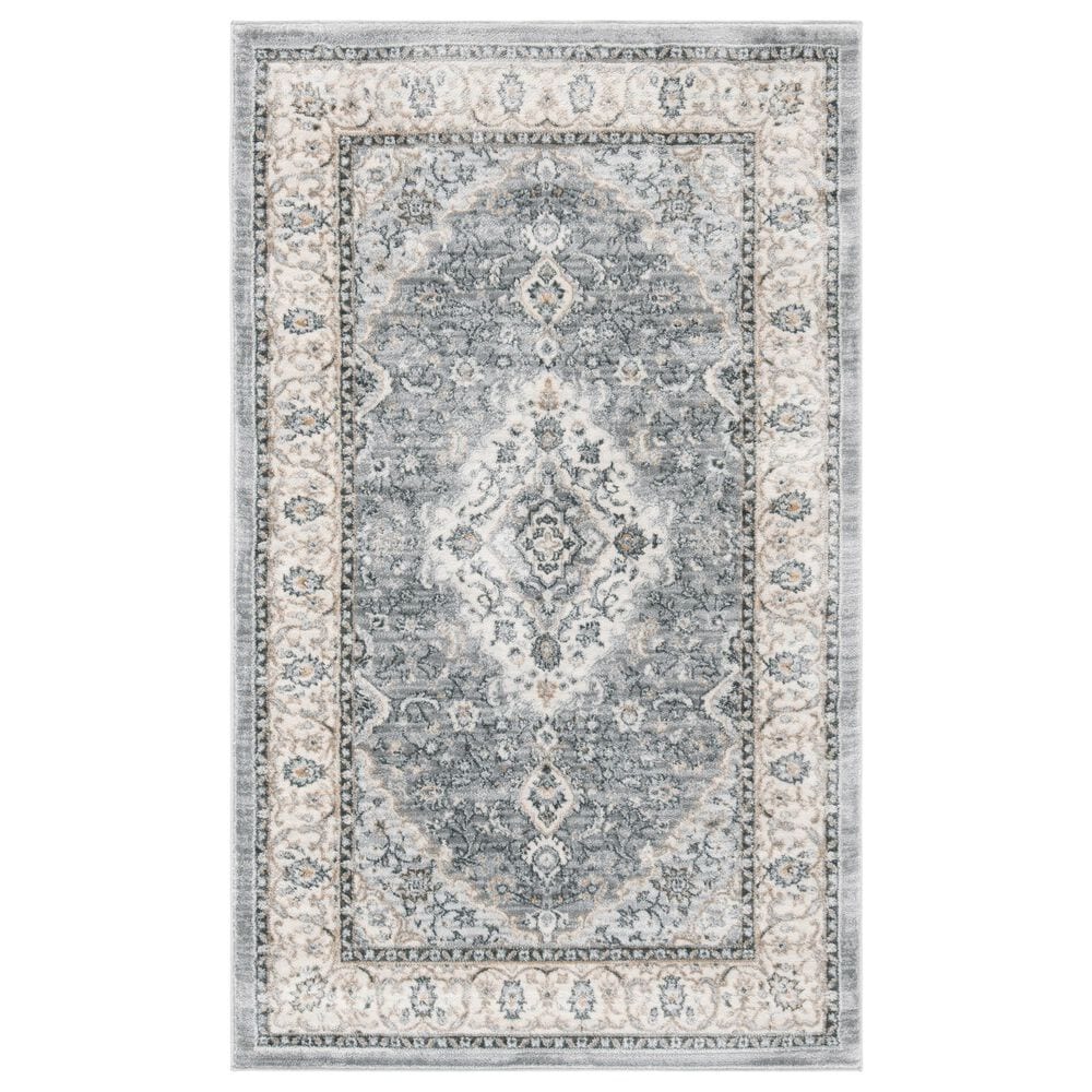 Safavieh Isabella 3" x 5" Grey and Cream Area Rug, , large