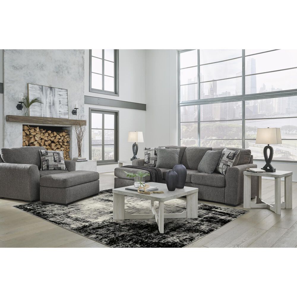 Ashley Gardiner Ottoman in Pewter, , large