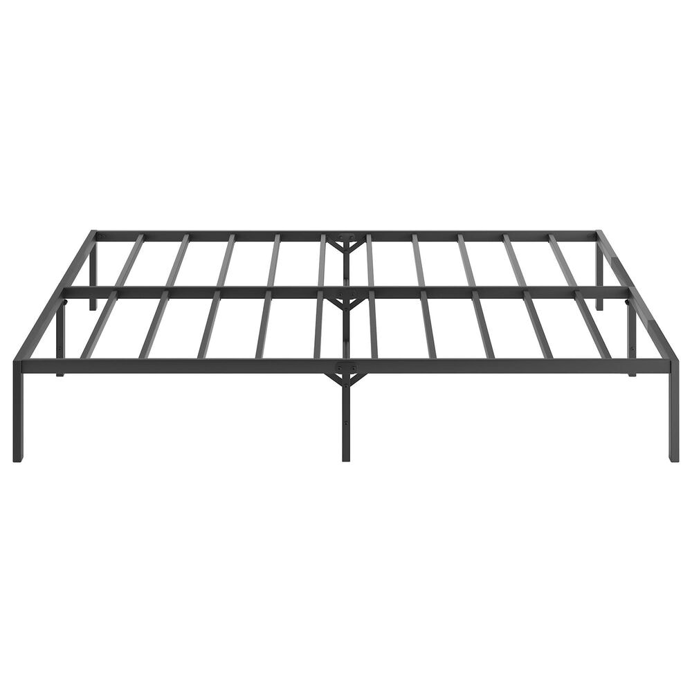 Hearth and Haven Full Metal Platform Bed Frame in Black, , large
