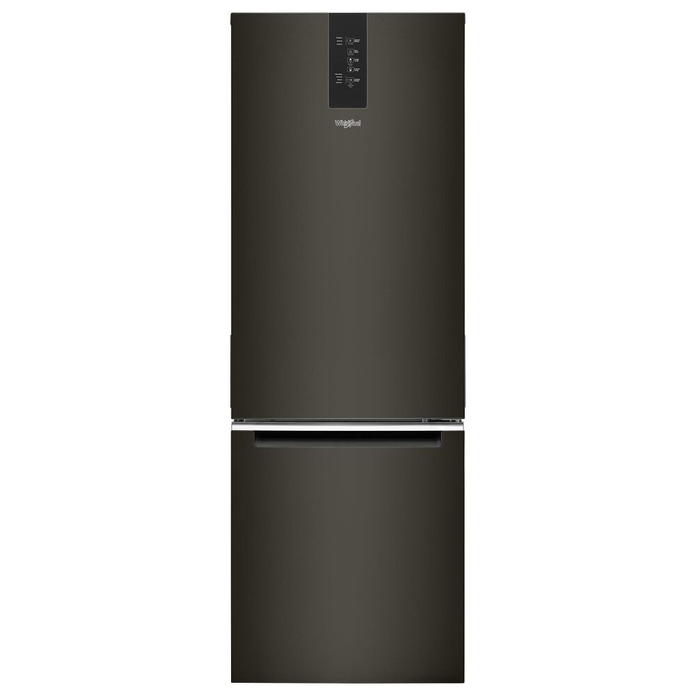 Whirlpool 12.7 Cu. Ft. Counter-Depth Wide Bottom-Freezer Refrigerator in Black Stainless, , large