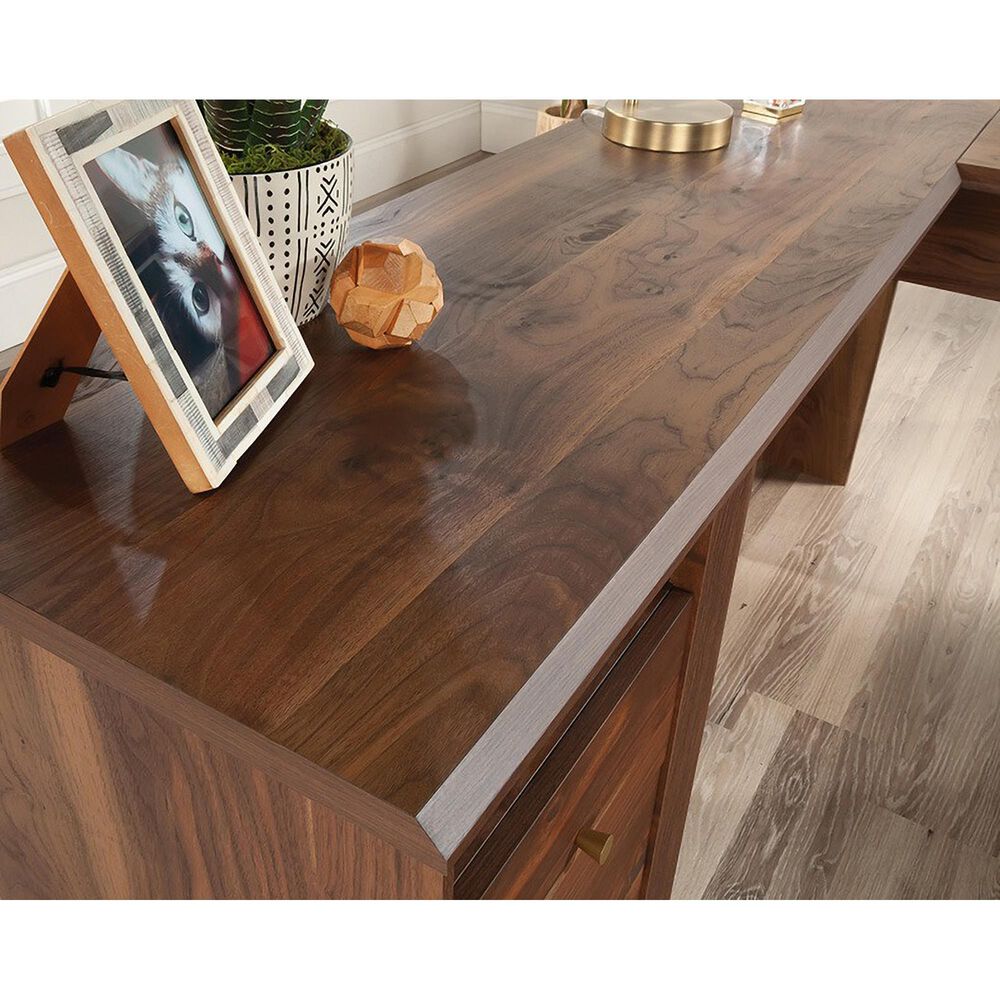 Sauder Willow Place L-Shaped Desk in Grand Walnut, , large