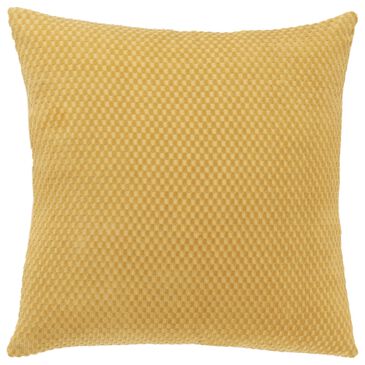 Rizzy Home 20" x 20" Geometric Down Filled Throw Pillow in Yellow, , large