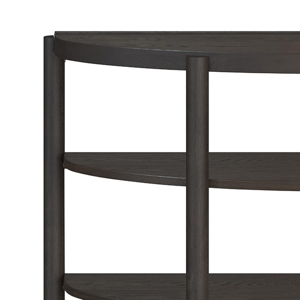 Nicolette Home Hadleigh Demilune Sofa Table in Coffee Bean, , large