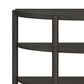 Nicolette Home Hadleigh Demilune Sofa Table in Coffee Bean, , large